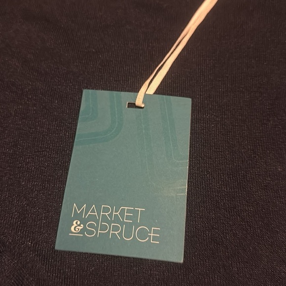 NWT MARKET & SPRUCE Women's 3/4 Sleeve Top Navy Small Petite - Picture 6 of 10